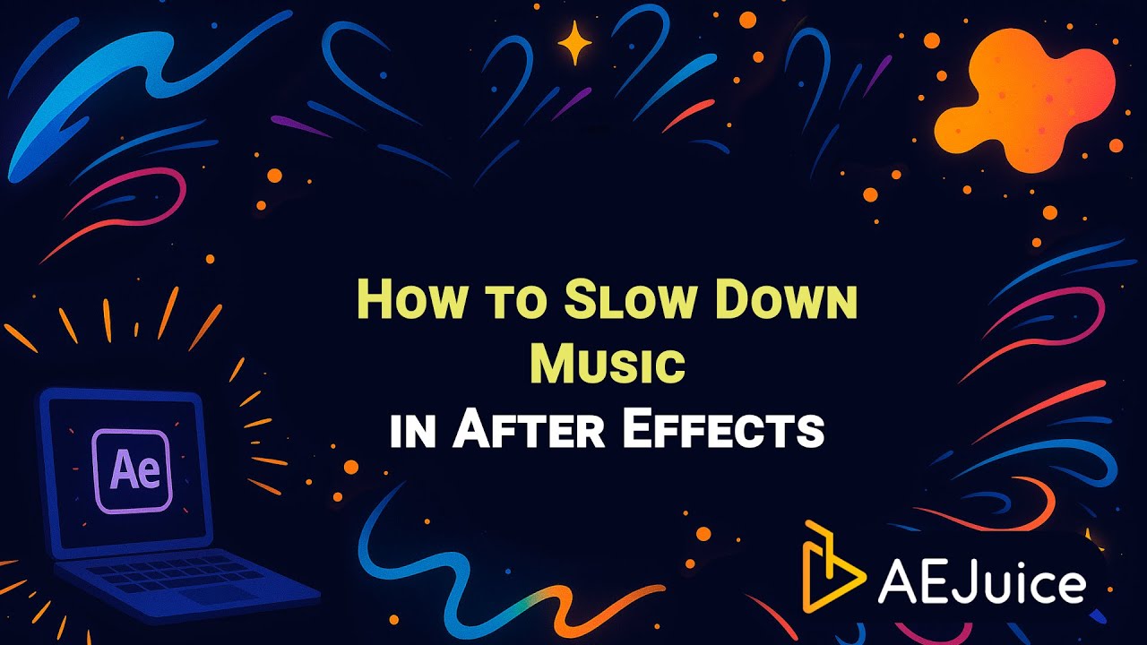 How To Slow Down Music In After Effects – AEJuice Tutorials