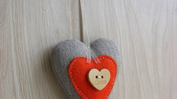 Make Linen Heart Decoration - DIY Home - Guidecentral