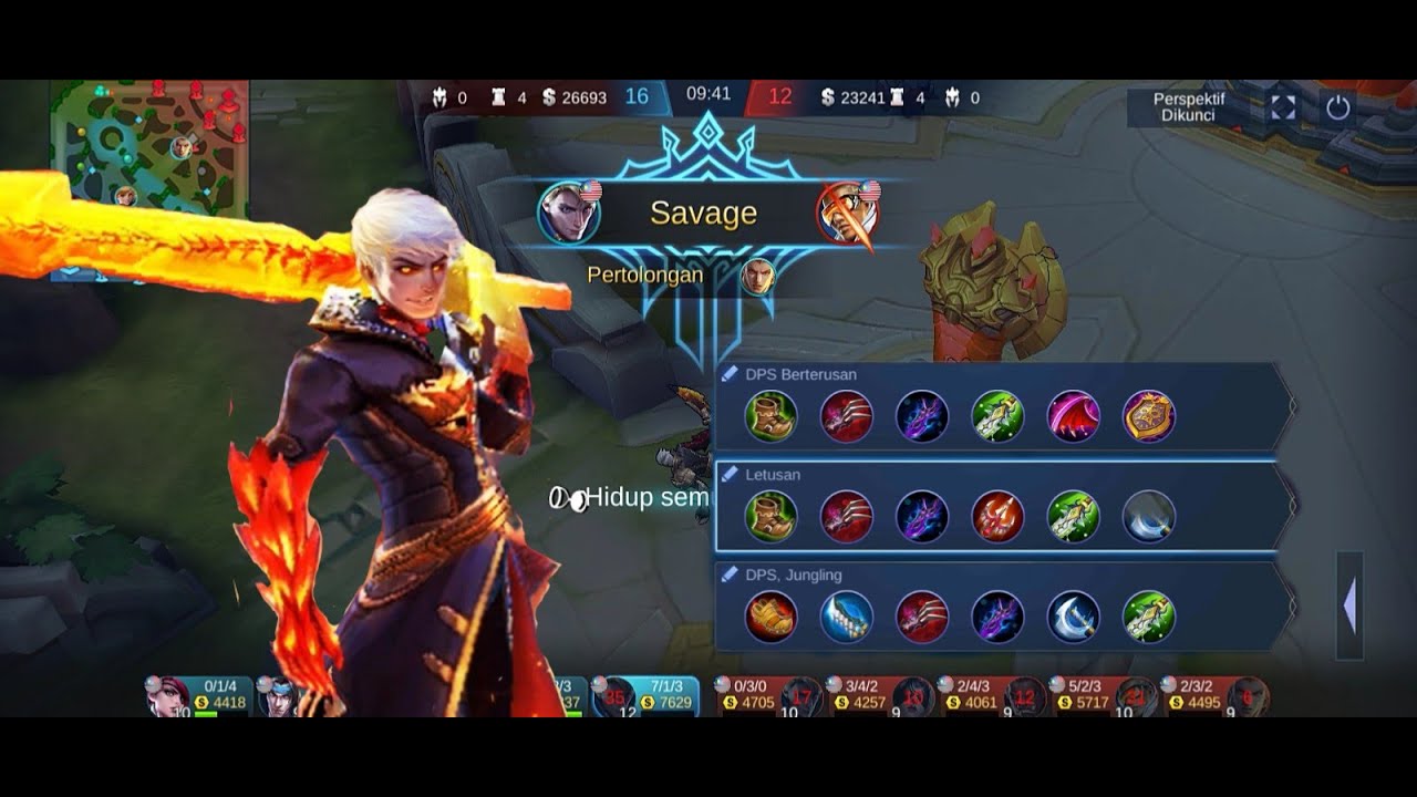 Mobile Legends Alucard Savage Build