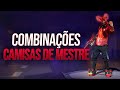 COMBINAÇÕES MASCULINAS NO FREE FIRE COM CAMISAS DE MESTRE