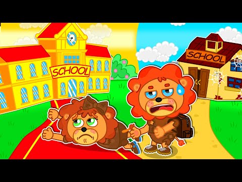 Маша и Леопольд. богатая и бедная школа - Мультик для детей - Lion Family на русском