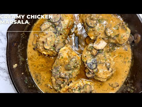 Creamy Chicken Marsala Recipe | 30 Min Dinner | Easy Chicken Recipe