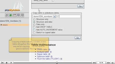 How to Copy a database table with phpMyAdmin by VodaHost web hosting