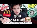 The 500 CALORIE Fast Food Olympics | Healthy Fast Food Competition
