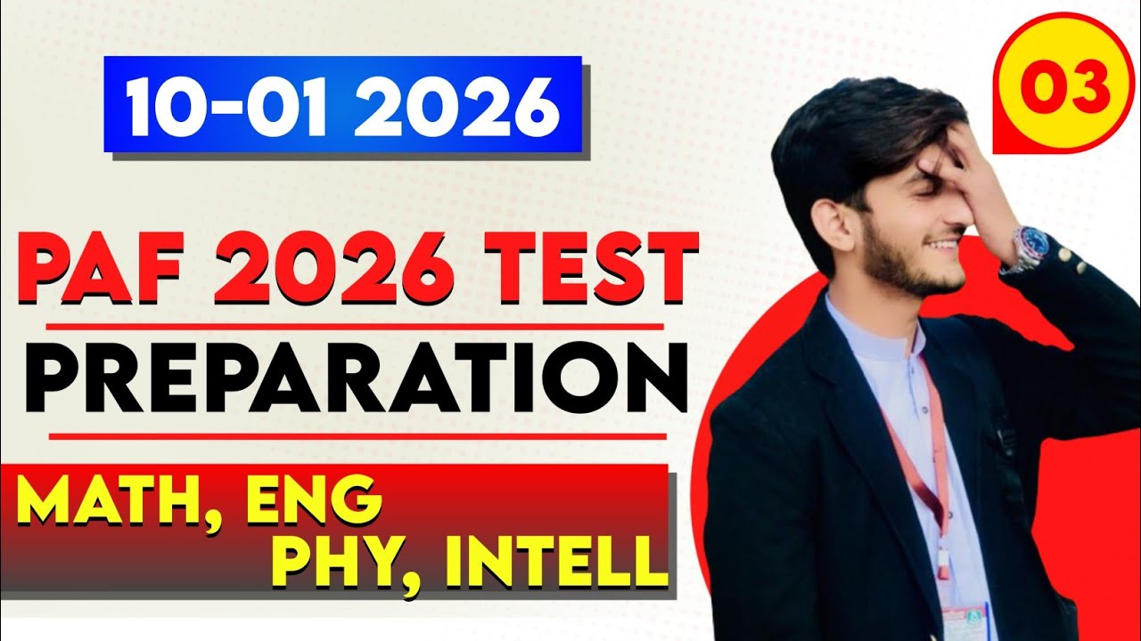 PAF Test Preparation 2026 |Paf test preparation|PAF test preparation mcqs 2026|