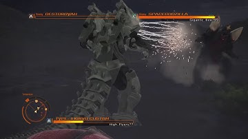 GODZILLA PS4: Kiryu vs SpaceGodzilla and Destroyah
