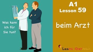 A1 - Lesson 59 | Beim Arzt | At the Doctor's | Arzttermin vereinbaren | Learn German screenshot 4