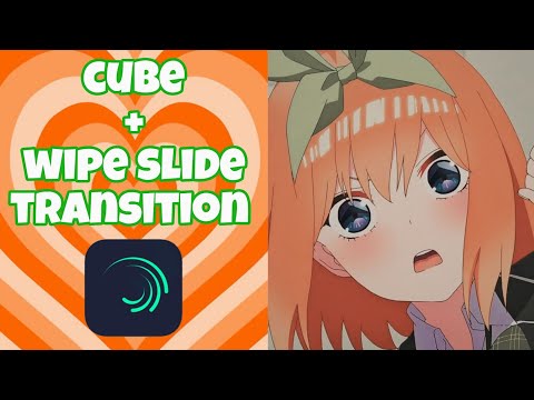 cube+wipe slide transition || Alight Motion Tutorial