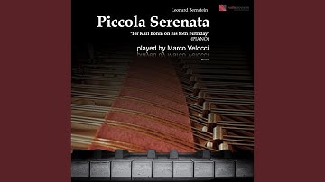 Piccola serenata "For Karl Böhm on His 85th Birthday" (Performed in D Minor, Arr. for Piano Solo)
