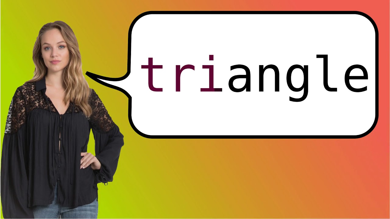 Como dizer 'triângulo' em ingles? - YouTube