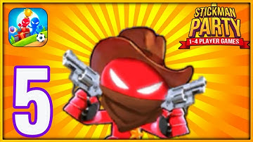 Stickman Party - Gameplay Walkthrough Part 5 - MINI GAMES (iOS, Android).