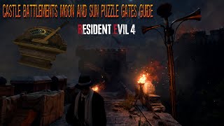Resident Evil 4 Remake Castle Battlements Moon & Sun Puzzle Gates Guide
