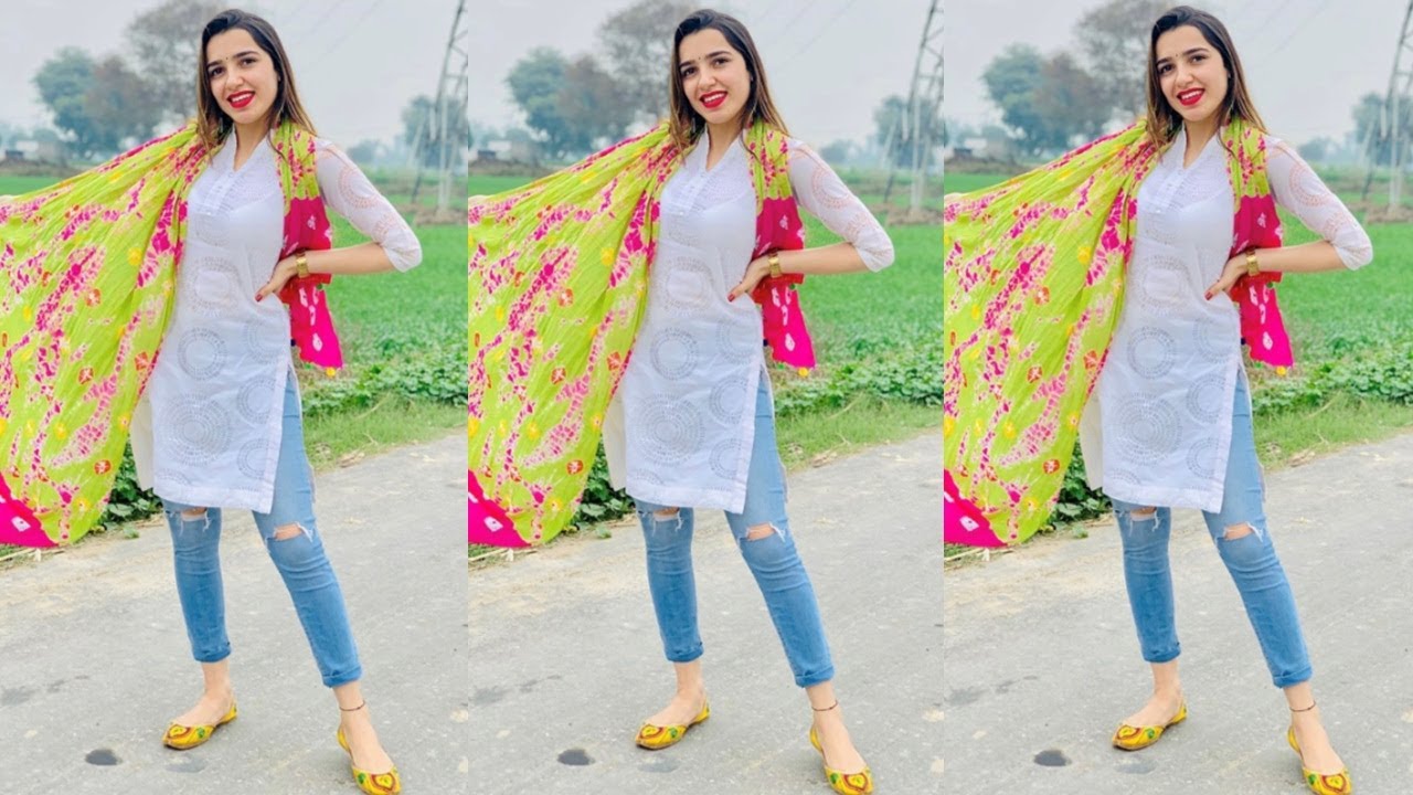 Kurti with jeans | Kurti with jeans, Girl crush fashion, Bollywood girls