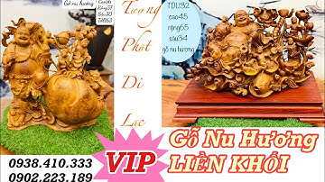 Tượng Di Lặc Gỗ Nu Hương Liền Khối- Nâng Tầm Không Gian Sống Cho Gia Chủ| Tượng Gỗ Độc Đáo