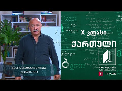 ქართული, X კლასი - ვეფხისტყაოსანი #ტელესკოლა