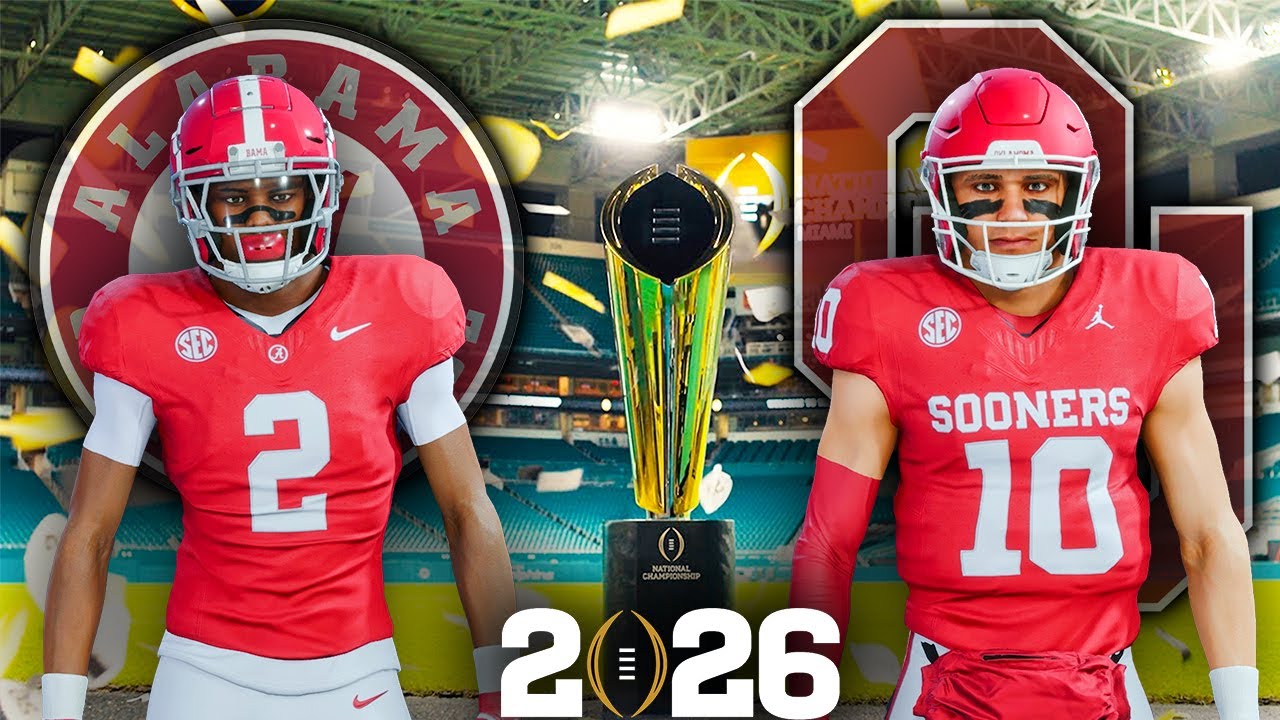 Alabama vs Oklahoma CFP First Round | College Football 26 PS5 Gameplay ...