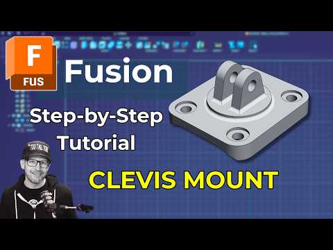 CLEVIS MOUNT: Fusion Step-by-Step Tutorial (Intermediate)