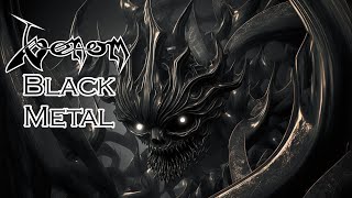 Black Metal от Venom - тексты в виде сгенерированных искусственным ИИ (Субтитры на русском)