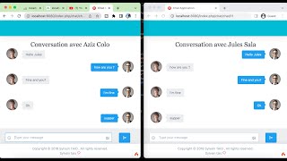 Chat app with Codeigniter 4 (Application de chat avec Codeigniter 4)