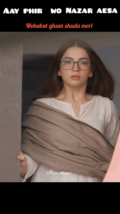 #Dananeer Mobeen as Zubia#Khushal Khan as Saim#mohabat gumshuda meri