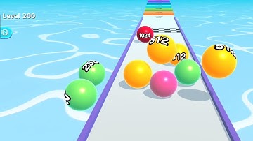 Ball Run 2048 Level 198 to 200 - All Levels Gameplay Walkthrough | Android/iOS Games