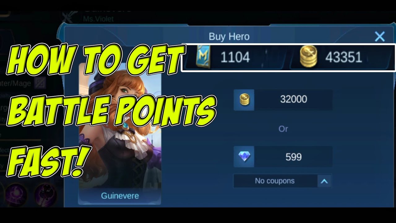 3 Tips to earn 32k battle points fast in Mobile Legends