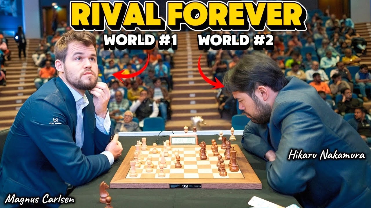 Magnus Carlsen VS Hikaru Nakamura || Tata Steel Chess India Rapid 2019, Round 4