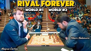 Magnus Carlsen VS Hikaru Nakamura || Tata Steel Chess India Rapid 2019, Round 4