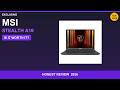 Honest Review MSI Stealth A16 AI+ 16” QHD+ OLED Gaming Laptop 2026 Worth It?