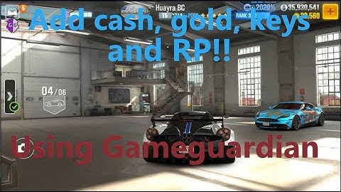 CSR 2 - adding Cash, Gold, Keys, & RP with Gameguardian