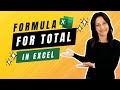 Formula for Total in Excel