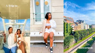 A Trip to Antwerpen, Belgium 🌎🇧🇪 - Mas Musuem📸 ,Pink Loungebar🥞💖, Golden Hour Ferris Wheel😍🎡