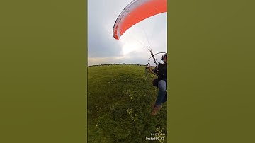 Buzzing The Field. #flying #dudek #ppg #paramotor #adventure #pluma