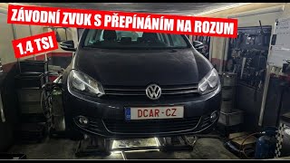 VW GOLF 6 1.4 TSI - zakázkový výfuk s přepínáním hlučnosti