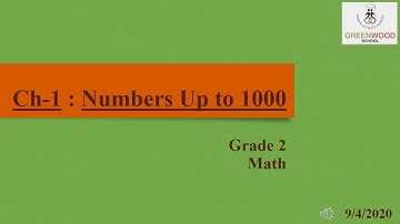 Grade 2 - Maths (Chapter 1 - Numbers Up to 1000 - Part 4)
