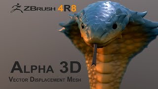 Z Brush 4R8: Alpha 3D and VDM