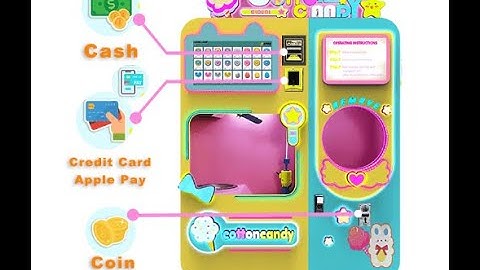 Vending Cotton candy vending machine-Fairy floss