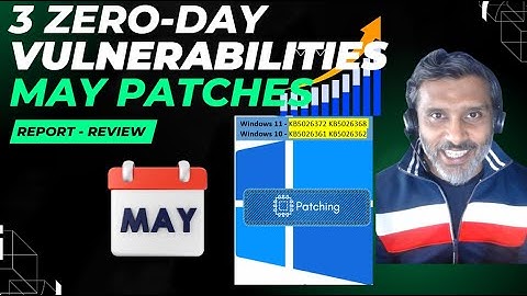 May Patch Tuesday | 3 Zero-day Vulnerabilities | KB5026372 KB5026368 KB5026361 KB5026362