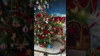 Animated Christmas tree Santas magic tree ride hallmark Mr Christmas holiday Express Christmas Train