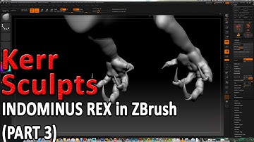 Sculpting Indominus Rex in ZBrush (Part 3 -Arms and claws with ZSpheres/Dynamesh)
