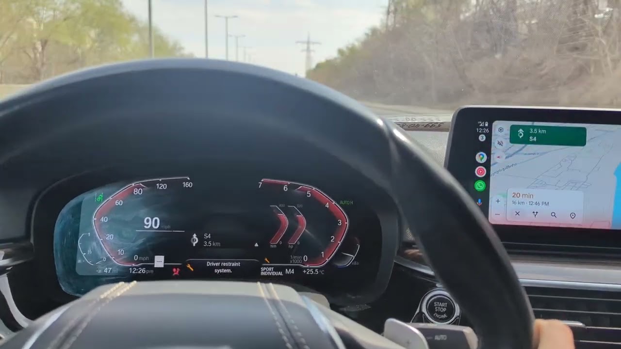 Bmw  530i 45 mph - 110 mph