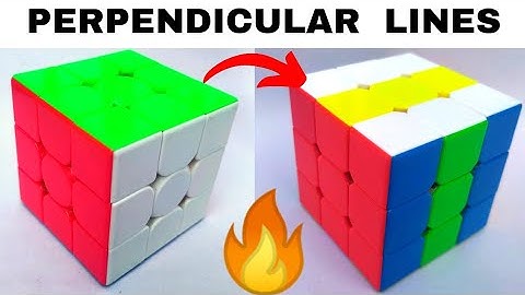 Perpendicular Lines 3X3 Rubik