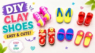 DIY Barbie Doll Shoes 👠 | How to Make Miniature Footwear with Polymer Clay