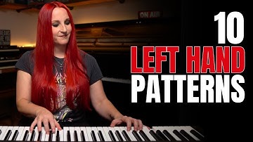 10 AMAZING Pop Piano LEFT HAND Patterns