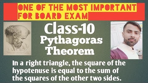 Class-10 | Pythagoras Theorem | Ncert theorem-6.8