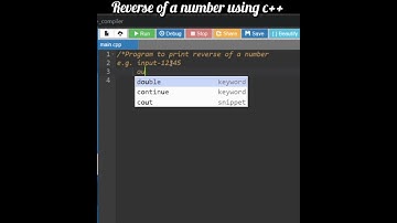 Reverse of a Number using C++ #cpp #reverse #code #coding #c #programming #peograms #number #coders