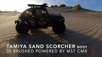 Tamiya Sand Scorcher 3S powered by MST CMX brushed // dune bashing // #tamiya #sandscorcher #mstcmx