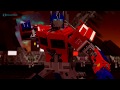 Optimus Prime vs Ravage &amp; Decepticons Minecraft recreation