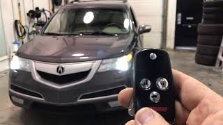 2010 Acura MDX with 3X lock remote starter with factory keyfob