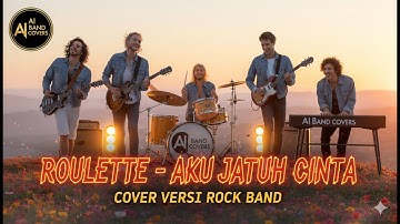 ROULETTE - AKU JATUH CINTA - Rock Mental Full Energi Cover | AI BAND COVERS